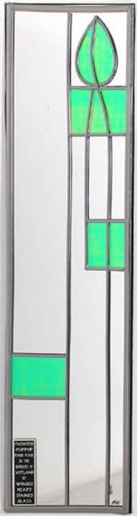 Single Mirror Bud & Bands in Iridescent Green