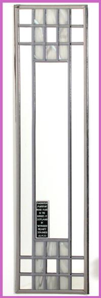 Single Mirror Mackintosh Squares in Fog Grey