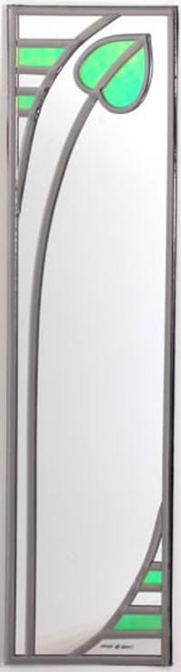 Single Mirror Single Bud in Iridescent Green