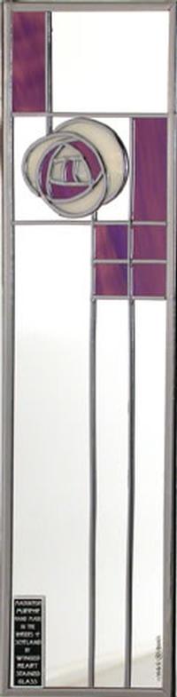 Single Mirror Rose & Lattice in Purple Passion