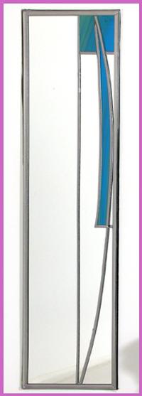 Single Mirror Mackintosh Reed in Turquoise
