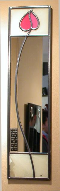 Single Mirror Flowing Bud in Pink and Ivory