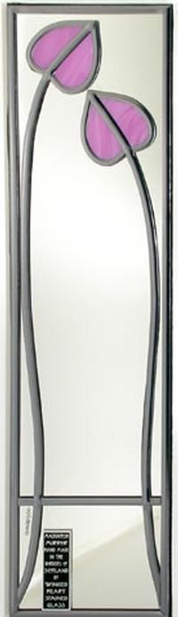 Single Mirror Two Buds in Marbled Lilac